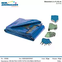 Foto articolo dell\'articolo TELO COPRI TUTTO CON ANELLI 3X4 MT CAS186 