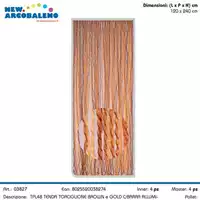 Foto articolo dell\'articolo TENDA SILICONATA IN PVC BICOLORE MARRONE-ORO 120X240 CM TPL48 