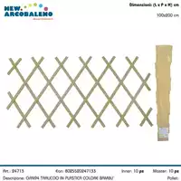 Foto articolo dell\'articolo TRALICCIO IN PVC BAMBU' 100X200 CM GRN94 