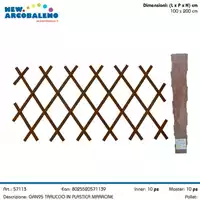 Foto articolo dell\'articolo TRALICCIO IN PVC MARRONE 100X200 CM GRN95 