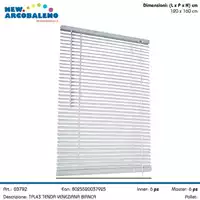 Foto articolo dell\'articolo VENEZIANA BIANCA IN PVC 120X160 CM TPL43 
