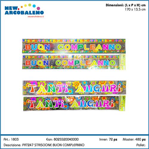 Amscan Striscione Decorativo Per 50esimo Compleanno - 4 Metri Di Festa Colorata Per Decorazioni Tema